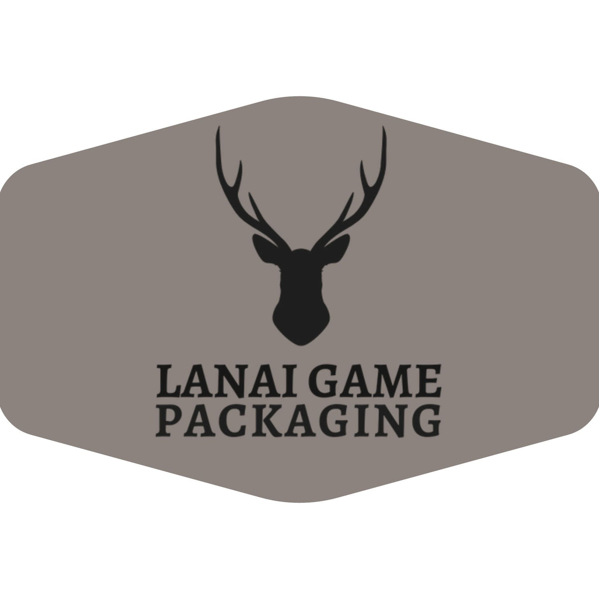 Deer Antler Lanai Game Packaging Faux Leather Patch