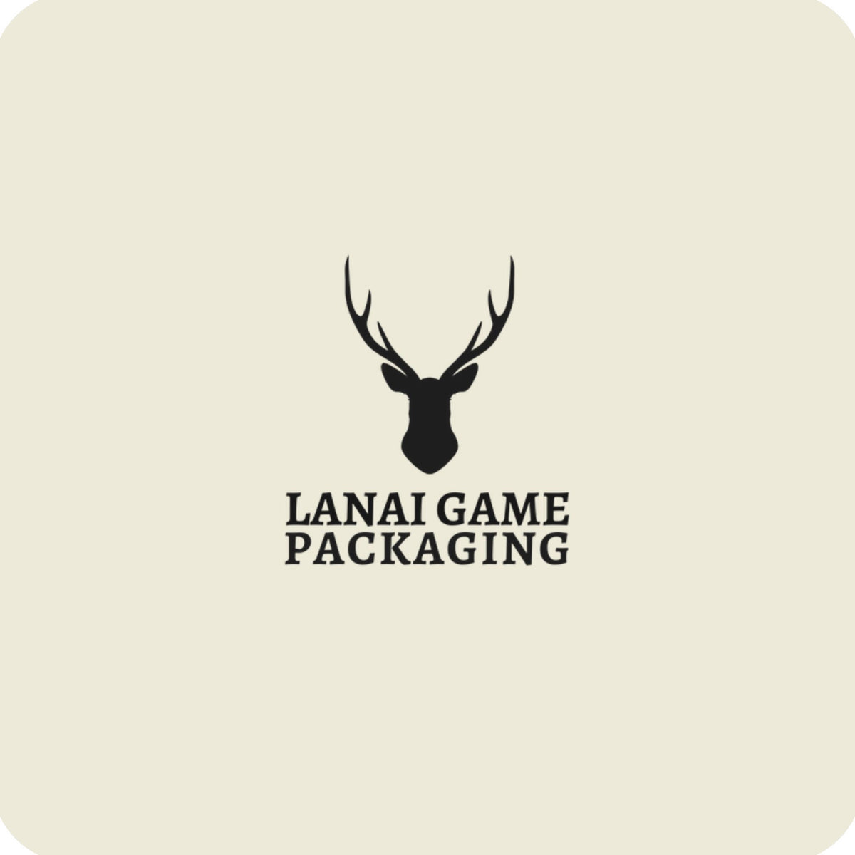 Deer Antler Lanai Game Packaging Faux Leather Patch
