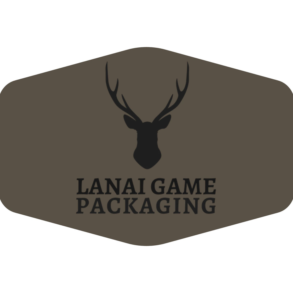 Deer Antler Lanai Game Packaging Faux Leather Patch