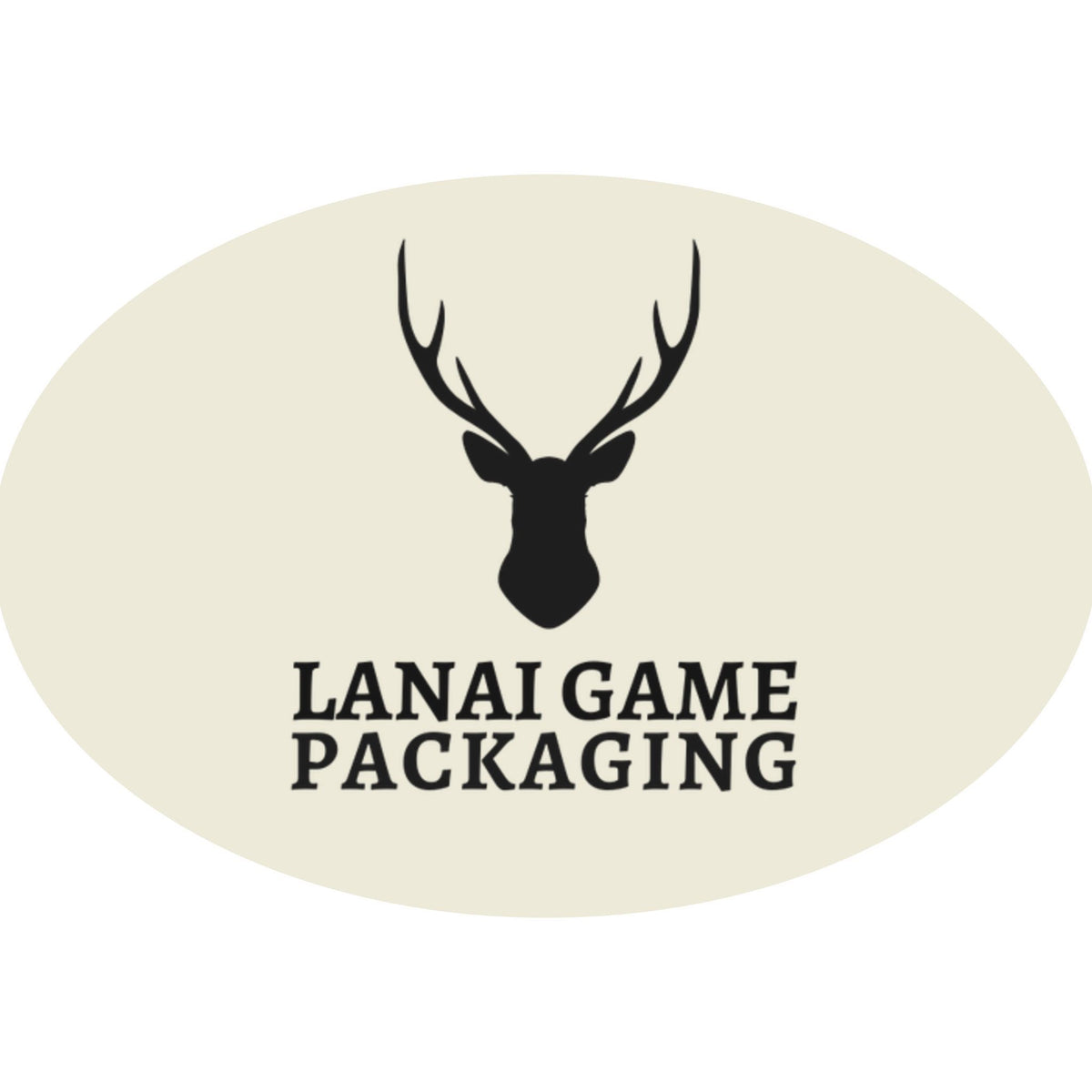 Deer Antler Lanai Game Packaging Faux Leather Patch