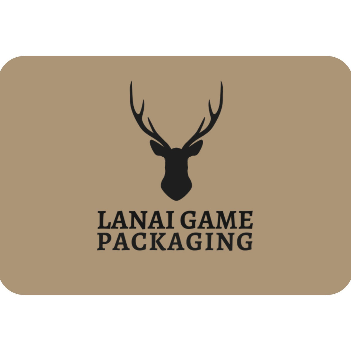 Deer Antler Lanai Game Packaging Faux Leather Patch