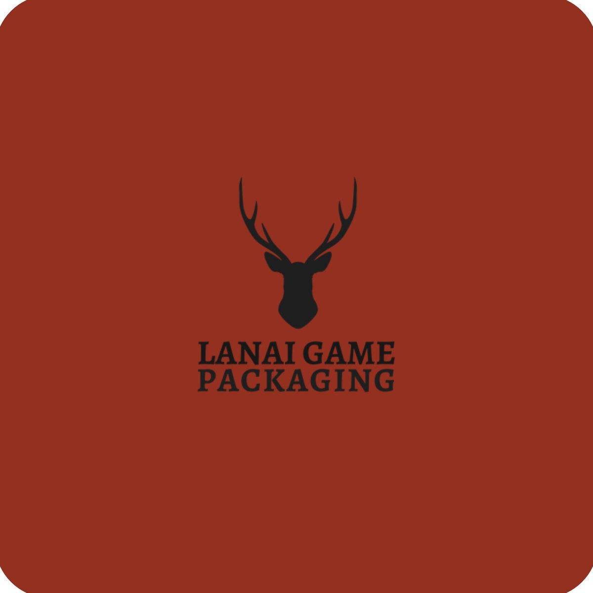 Deer Antler Lanai Game Packaging Faux Leather Patch
