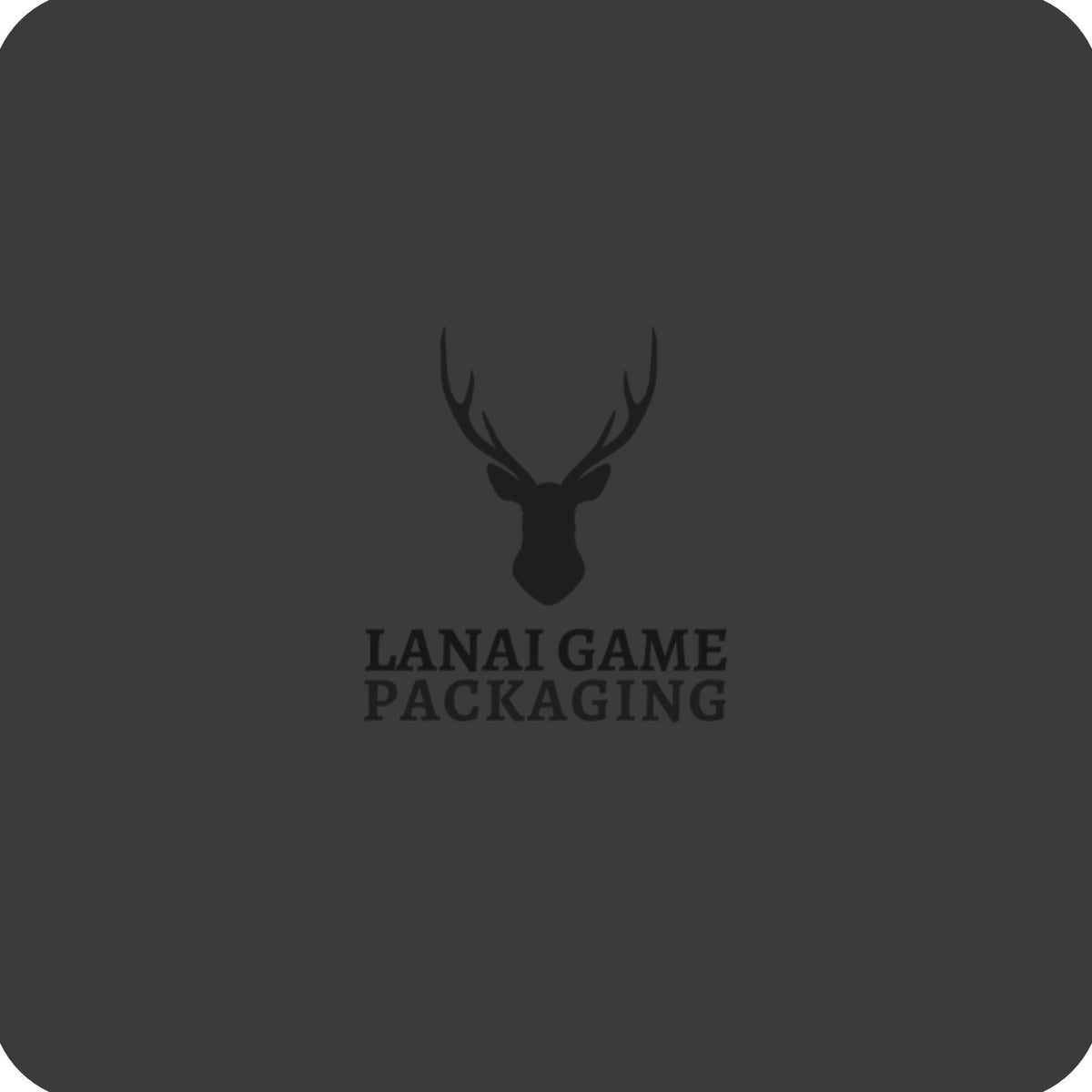 Deer Antler Lanai Game Packaging Faux Leather Patch