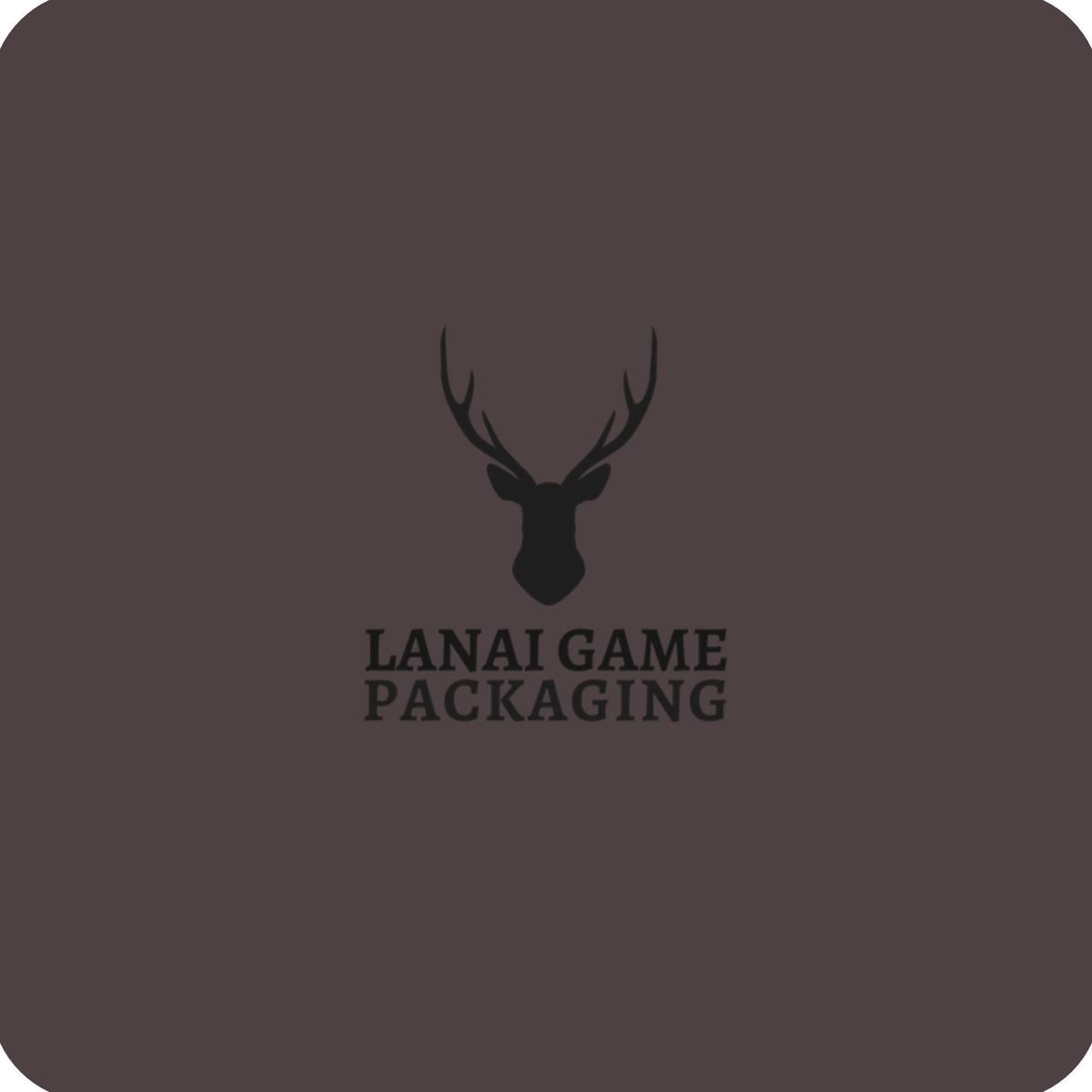 Deer Antler Lanai Game Packaging Faux Leather Patch