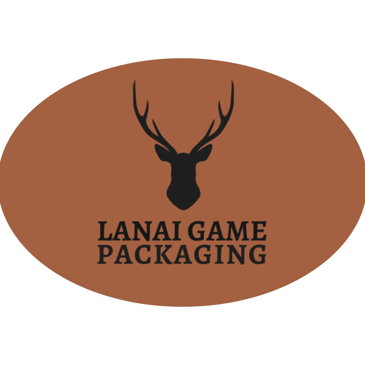 Deer Antler Lanai Game Packaging Faux Leather Patch