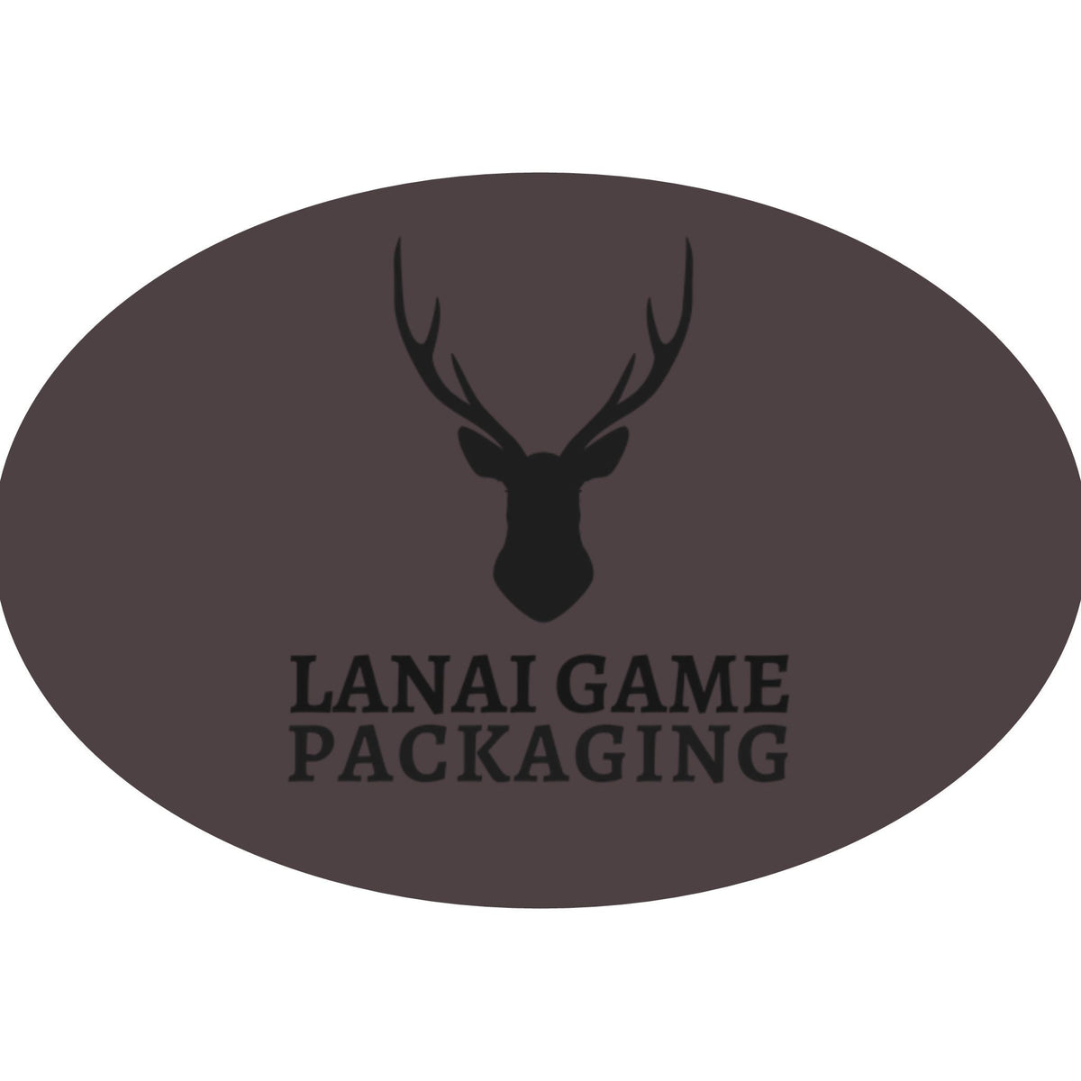 Deer Antler Lanai Game Packaging Faux Leather Patch