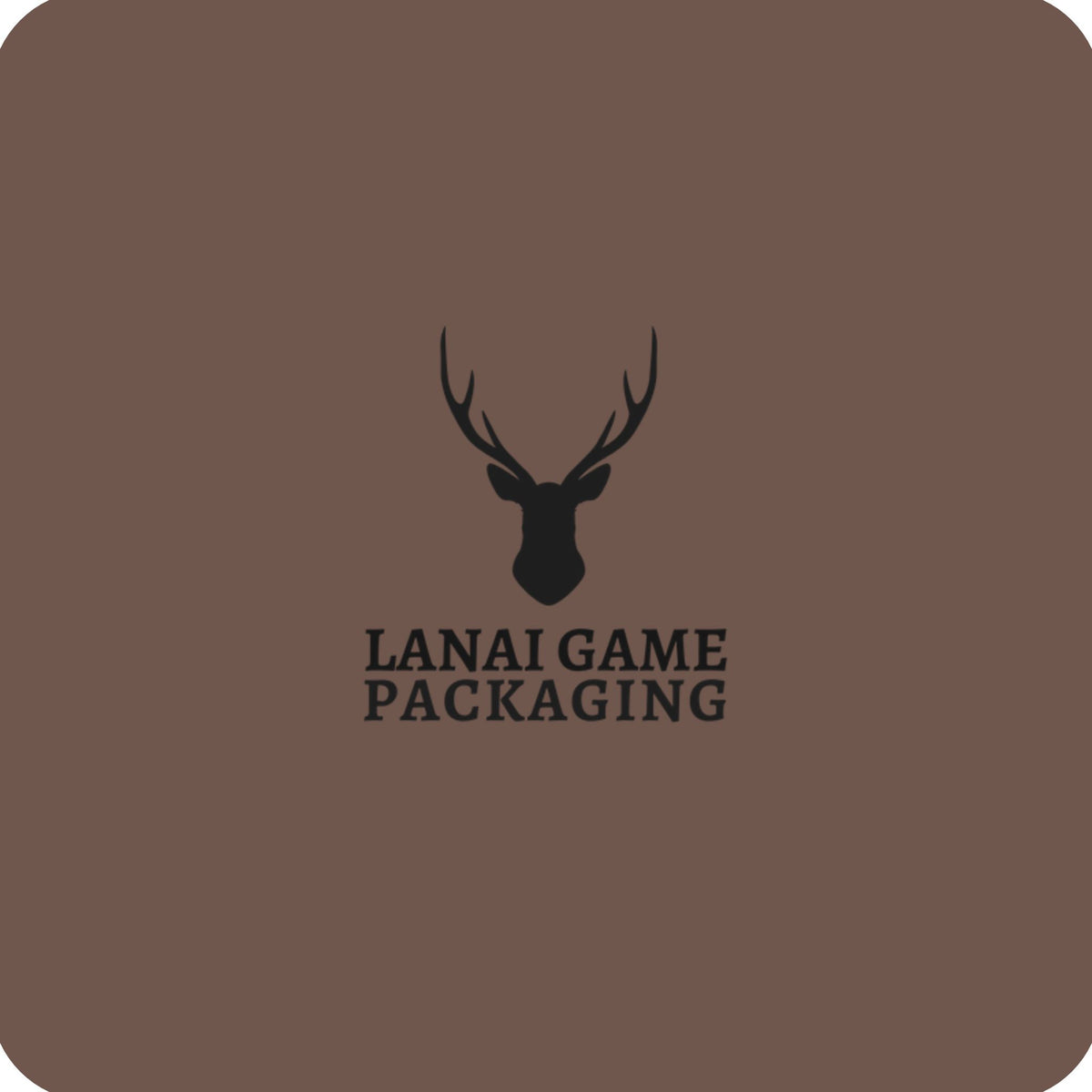 Deer Antler Lanai Game Packaging Faux Leather Patch