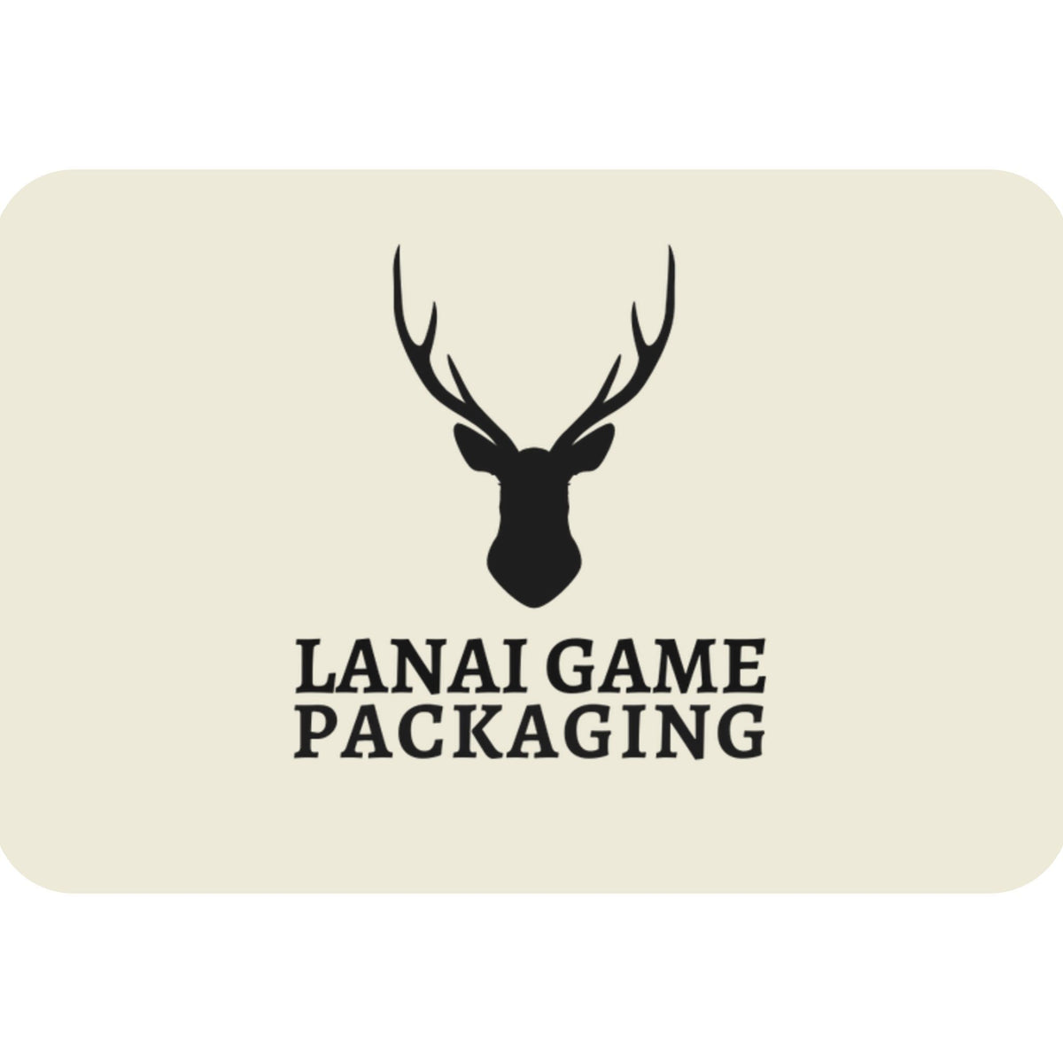 Deer Antler Lanai Game Packaging Faux Leather Patch