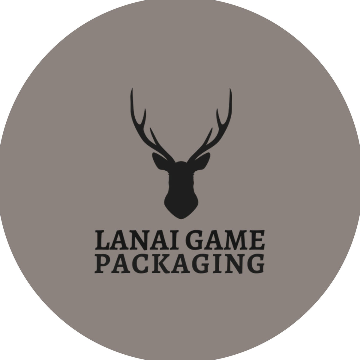 Deer Antler Lanai Game Packaging Faux Leather Patch