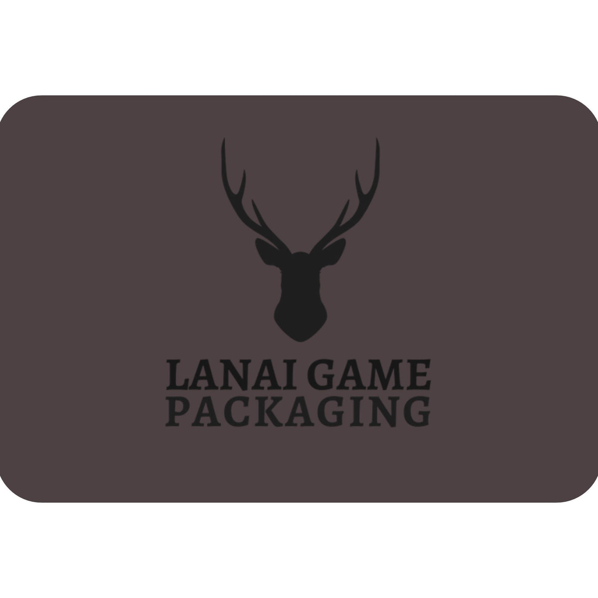Deer Antler Lanai Game Packaging Faux Leather Patch