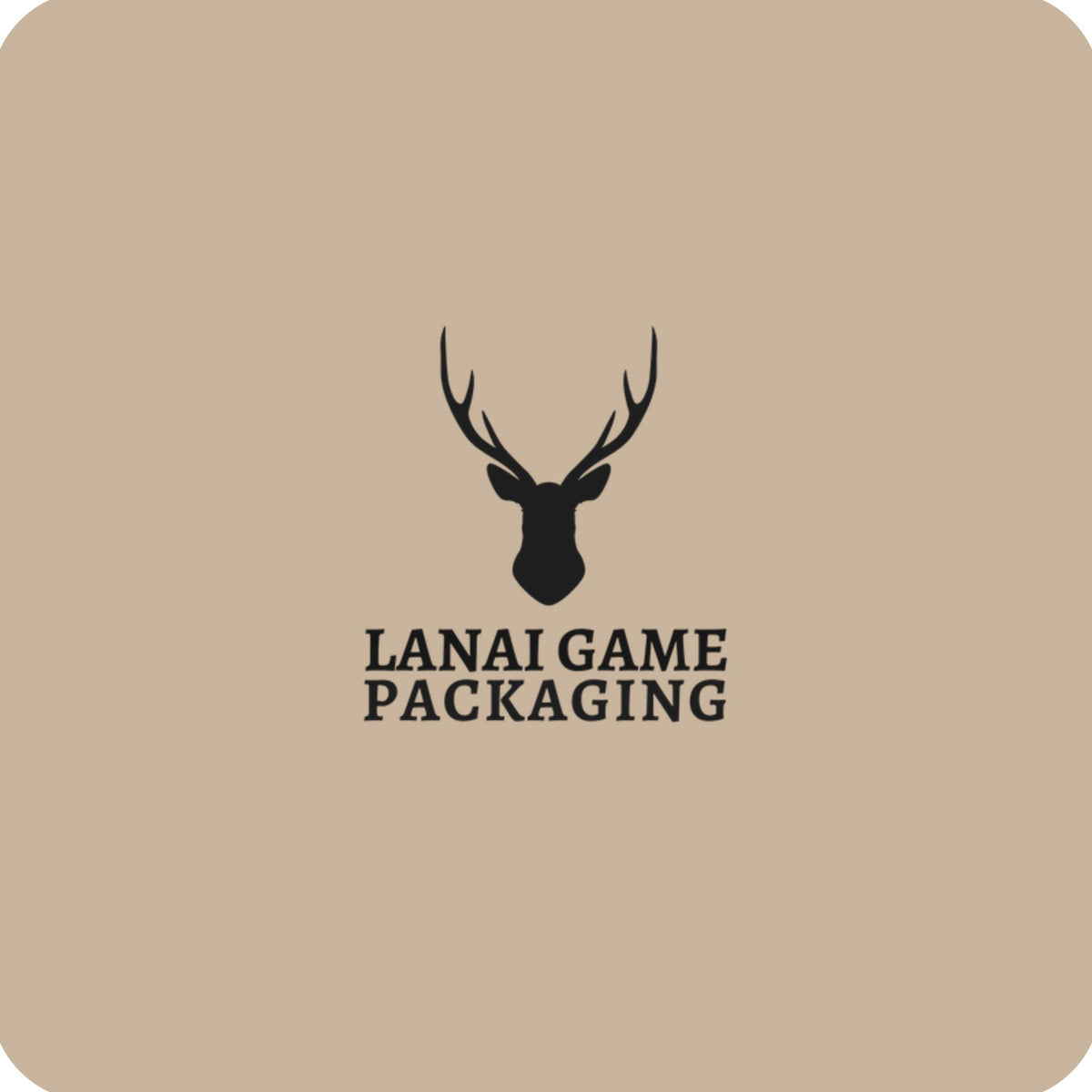 Deer Antler Lanai Game Packaging Faux Leather Patch