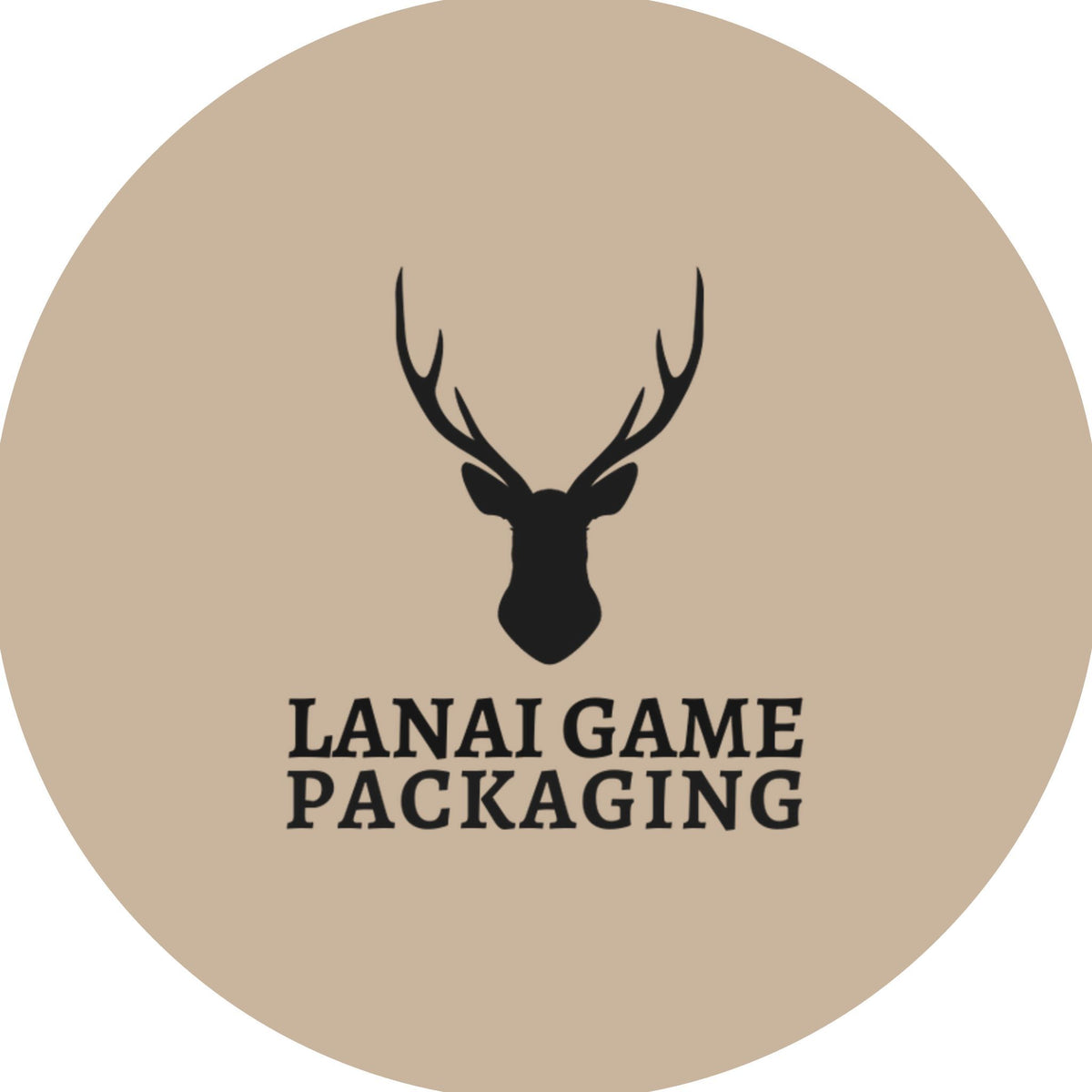 Deer Antler Lanai Game Packaging Faux Leather Patch
