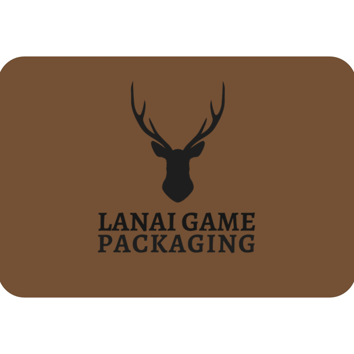 Deer Antler Lanai Game Packaging Faux Leather Patch