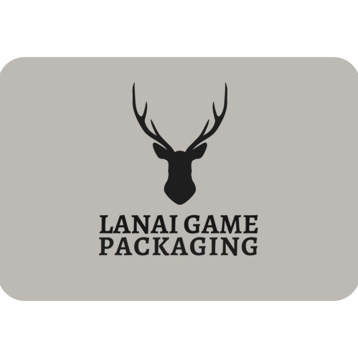 Deer Antler Lanai Game Packaging Faux Leather Patch