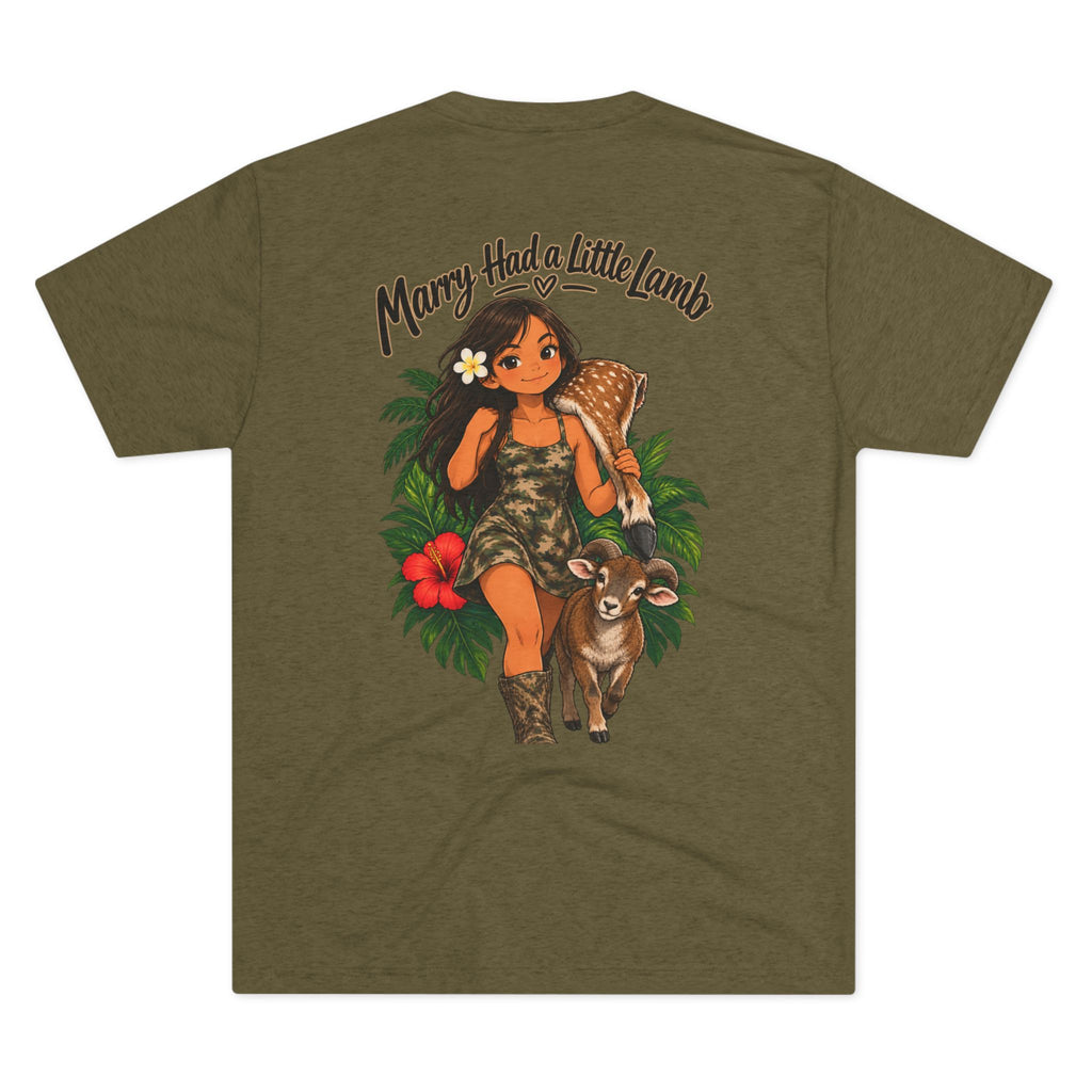 Mary Had a Little Lamb Tropical Girl Tee