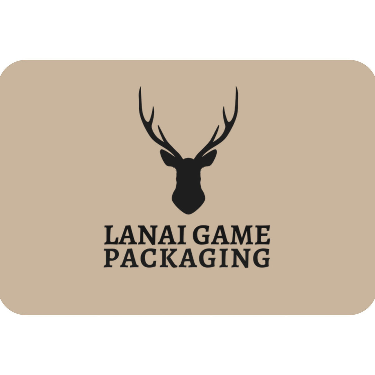 Deer Antler Lanai Game Packaging Faux Leather Patch