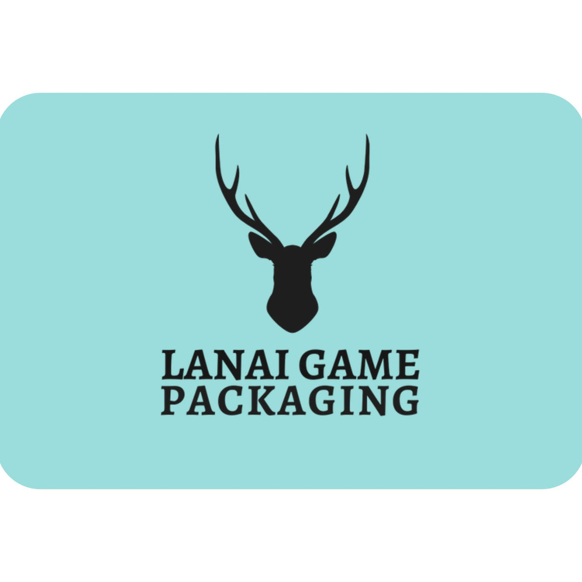 Deer Antler Lanai Game Packaging Faux Leather Patch