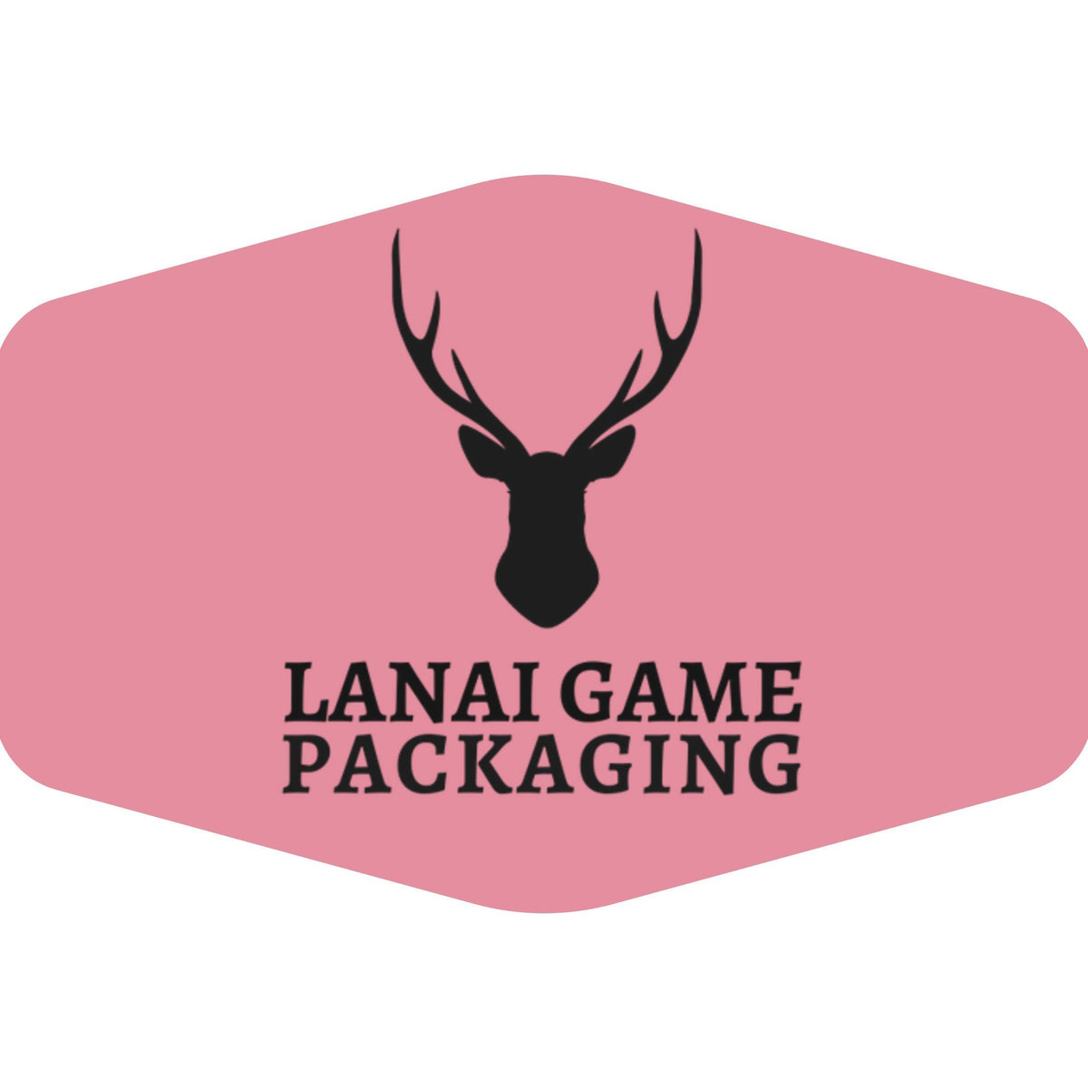 Deer Antler Lanai Game Packaging Faux Leather Patch