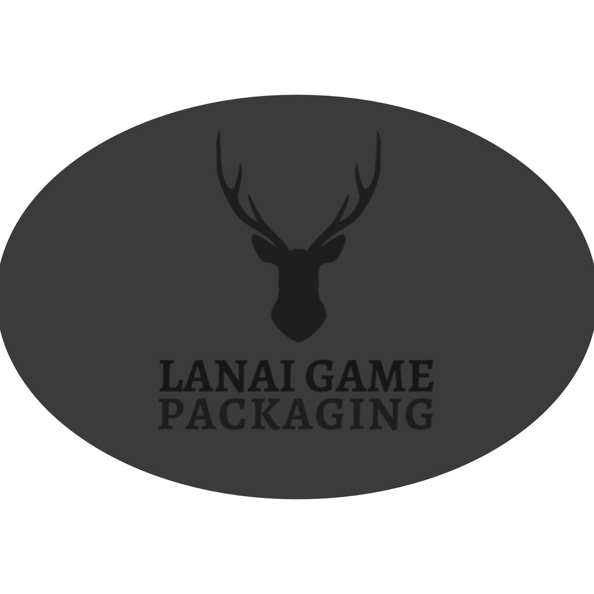 Deer Antler Lanai Game Packaging Faux Leather Patch