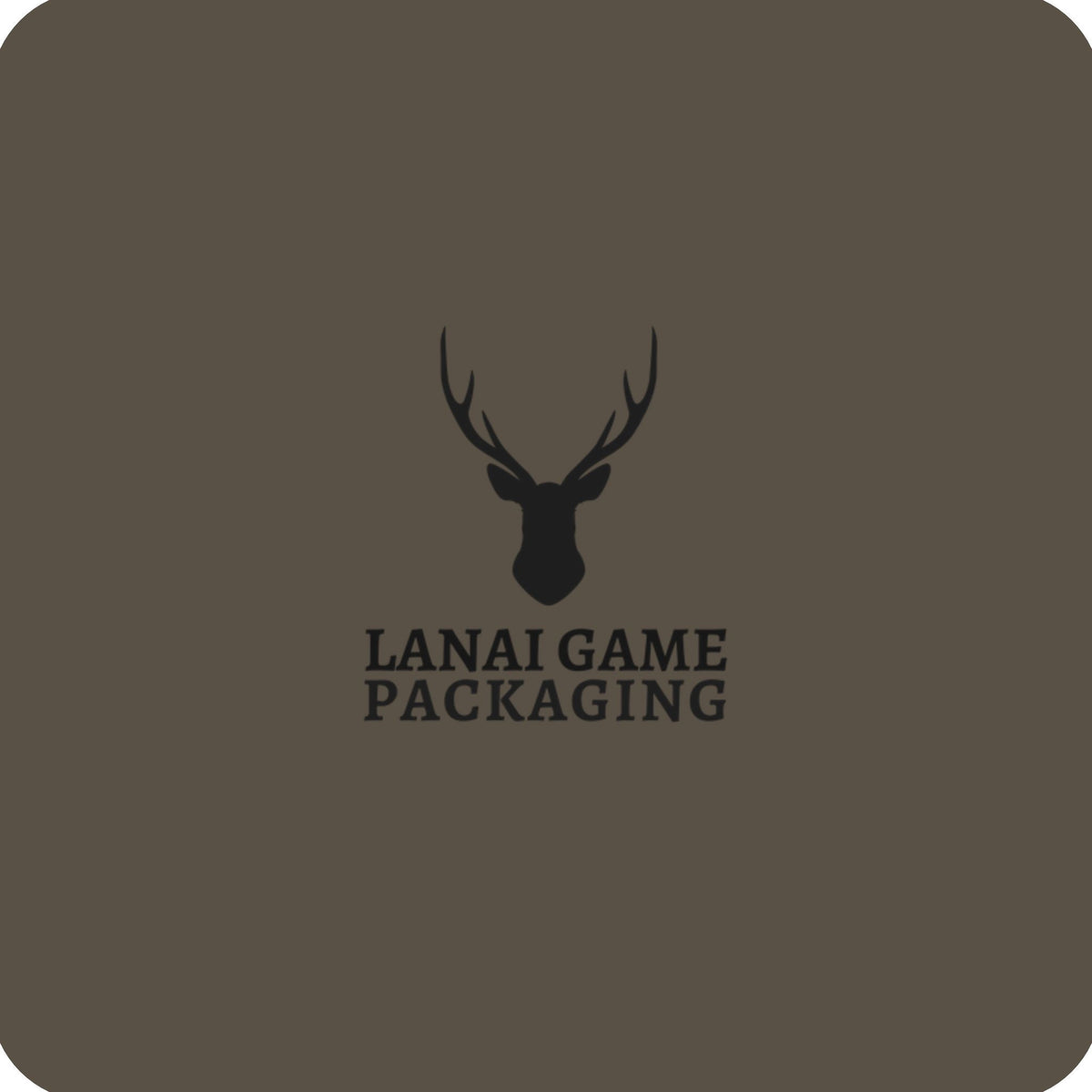 Deer Antler Lanai Game Packaging Faux Leather Patch